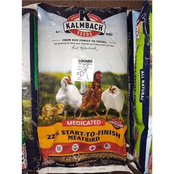 KALMBACH FEEDS 22% START TO FINISH MEAT BIRD CHICKEN FEED