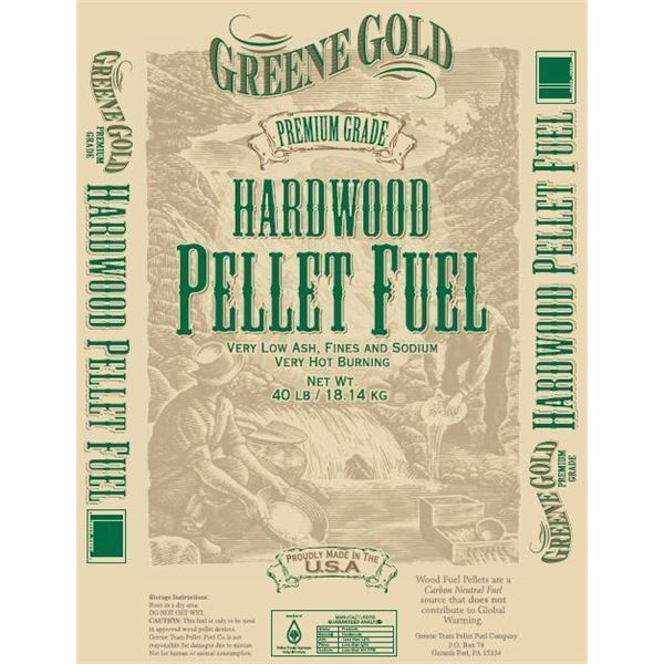 GreenGold Hardwood Pellet Fuel / 40 LBS Bags