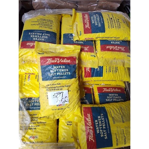 TRUE VALUE WATER SOFTNER PELLETS / 40 LBS