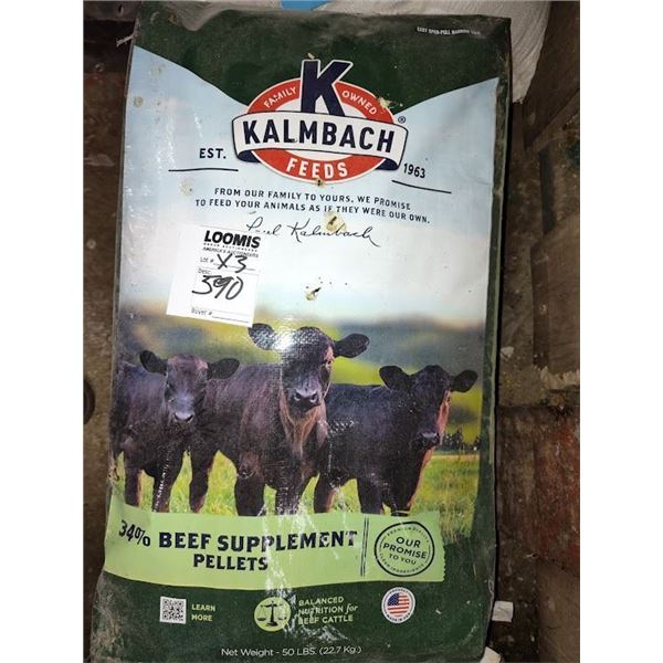 KALMBACH FEEDS 34% BEEF SUPLEMENT PELLETS