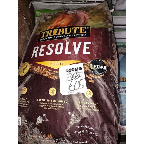 TRIBUTE RESOLVE PELLETS HORSE FEED