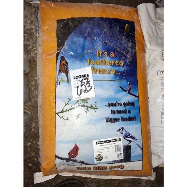 BIRD FEED PEANUT SPLITS, EACH BAG IS 50LBS