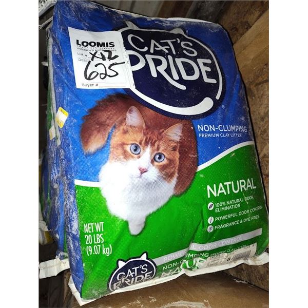 CATS PRIDE NATURAL CAT LITTER, 20 LB BAGS