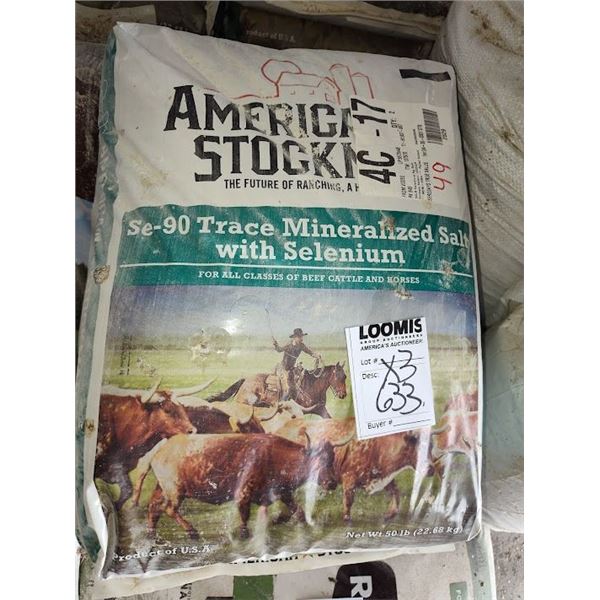 AMERICAN STOCKMAN SE-90 TRACE MINERALIZED SALT WITH SELENIUM