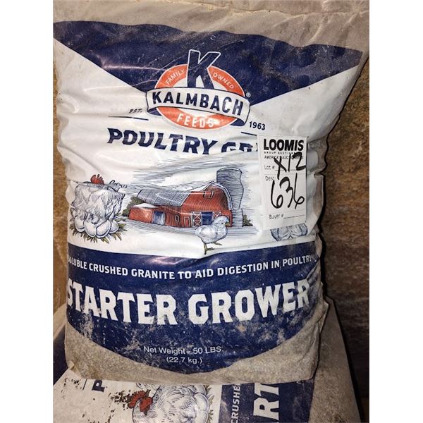 KALMBACH STARTER GROWER, EACH BAG IS 50LBS