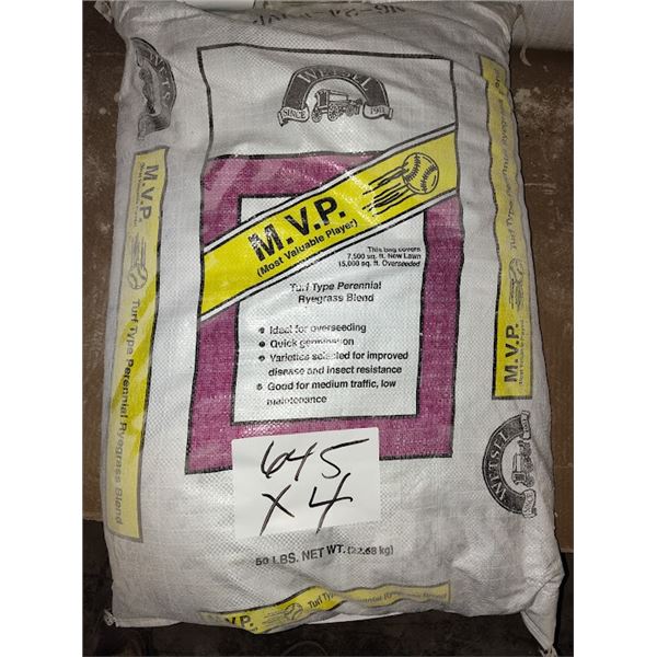 M.V.P TURF TYPE PERENNIAL RYEGRASS BLEND, EACH BAG IS 50LBS
