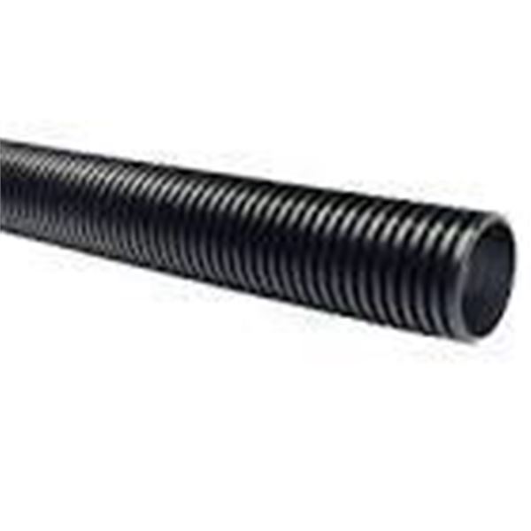 New 5 in x 20 Ft Black Corrugated Drain Pipe