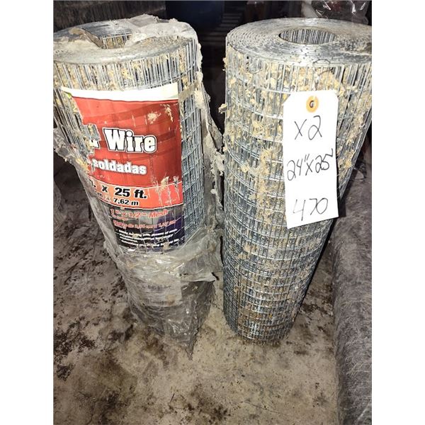 NEW METAL CAGE WIRE 24" X 25 FT