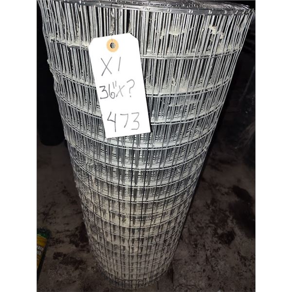 NEW FULL ROLL OF CAGE WIRE EST : 36 " X 100FT UNMARKED