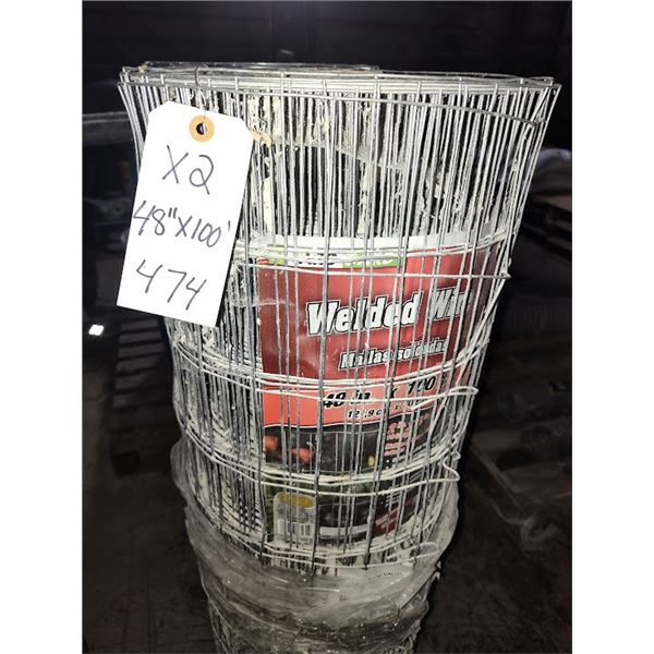 NEW WELDED WIRE FENCE 48" X 100FT