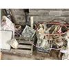 Image 1 : PALLET OF ASSORTED GOODS, HOIST, AND OTHERS