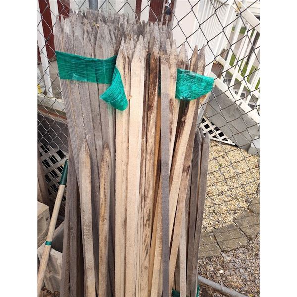 NEW WOOD APPROX 5 FT PLANT/ GARDEN  STAKES $1.99 PP