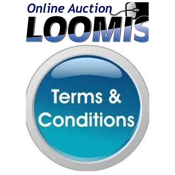 TERMS AND CONDITIONS OF THIS AUCTION