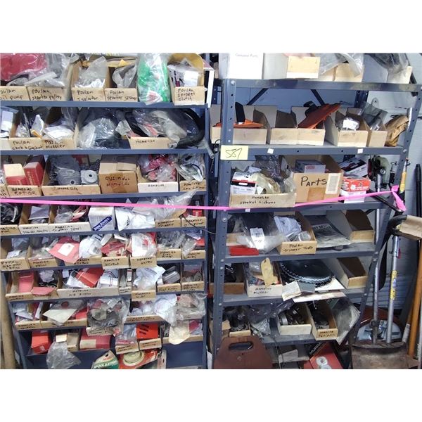 100S OF NEW POWER EQUIPMENT PARTS MOSTLY HOMELITE, AND POULAN SOLD AS A BUNDLE