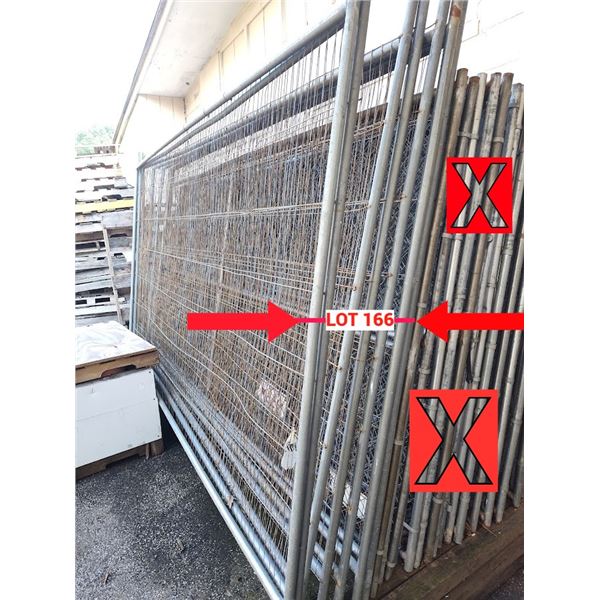 Portable Construction Fence Panels  Approx 135 " x 82" Location #1