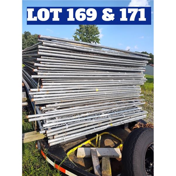 Portable Construction Fence Panels  Approx : 13 Ft L X 72"H X 20 Units/Location #2