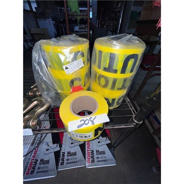 CORDORA FULL ROLLS OF NEW CAUTION TAPE (APPROX. 1000 FT MORE OR LESS)