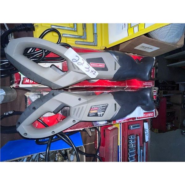 CRAFTSMAN RECIPRICATING SAWS LIKE NEW