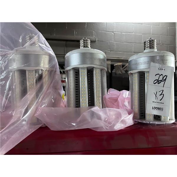 LED CORNROW 100 WATT SHOP BULBS 3 LARGE