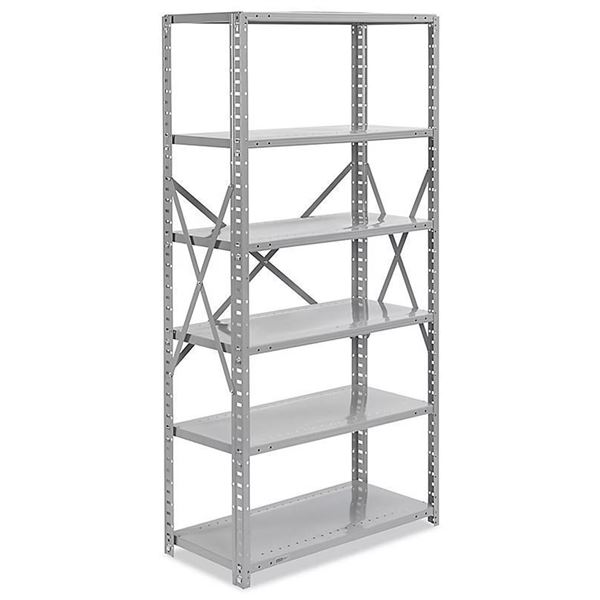 New ULINE Metal Powder Coded (Rust Free) 6 Shelf 36 x 18" w Uprights/ 1 Sealed Pallet