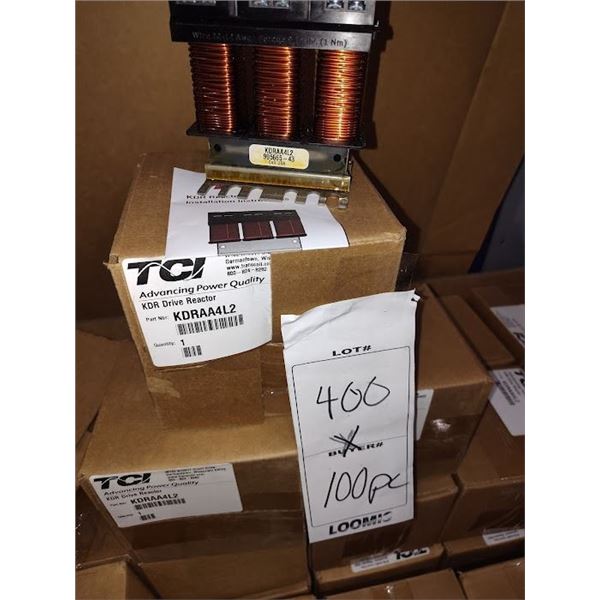 NEW TCI KDR DRIVE REACTORS KDRAA4L2 $98.50 MSR EA UP T0 100 UNITS