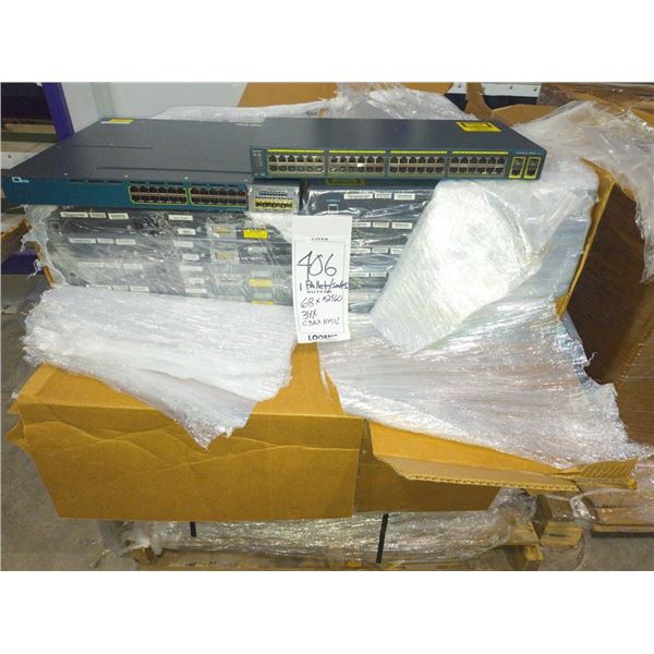 NEW ./ UNUSED CISCO CATALYST 2960 & CISCO C3KX-NM-1G : PALLET VALUE UPTO $ 33,769.00