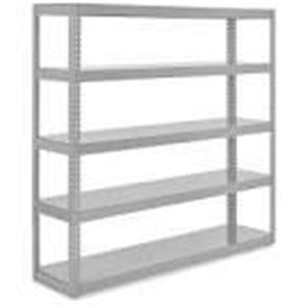 NEW ULINE IND METAL PWDR COATED SHELVING 6O"X18x84H  BID BY THE UNIT $335.00