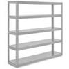 Image 1 : NEW ULINE IND METAL PWDR COATED SHELVING 6O"X18x84H  BID BY THE UNIT $335.00