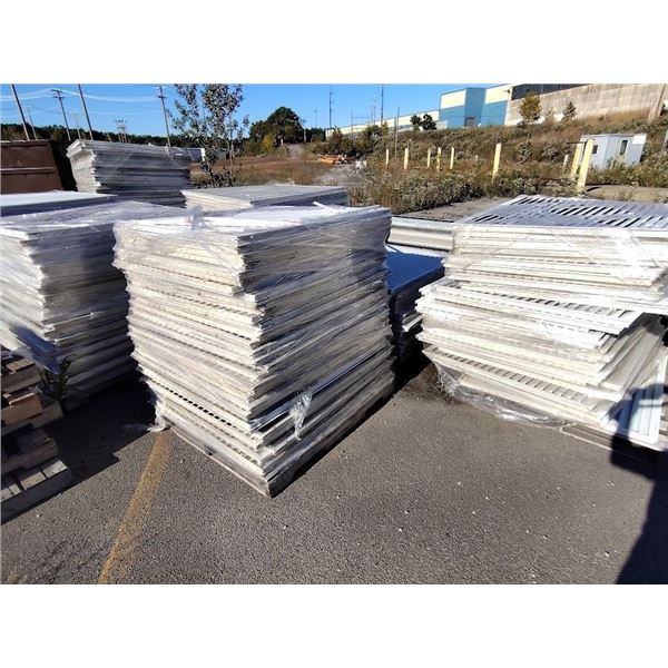 METAL 48" X 43" METAL PWDR COATED VENT PANLELS  / 33 PER PALLETT