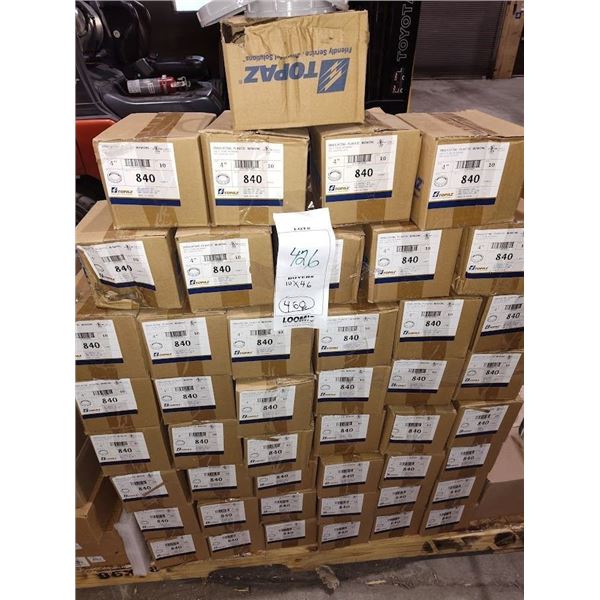 NEW TOPAZ 4" INSULATING PLASTIC BUSHING #840 : MSR $16.50 PER BX SOLD BY THE BOX OF 10 PCS