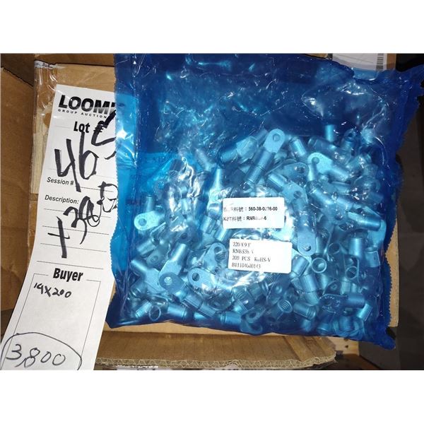 LARGE LOT OF NEW D RING TERMINAL CONNECTORS