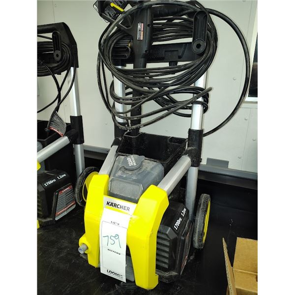 KARCHER 1700 PSI P/WASHER : RUNS