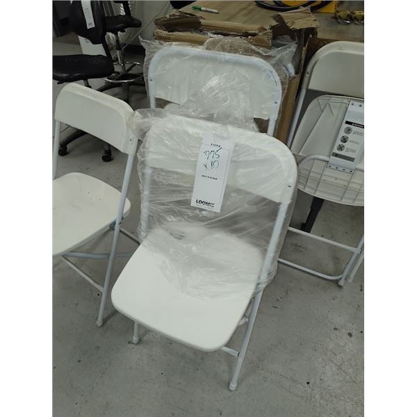 NEW FOLDING CHAIRS X 10