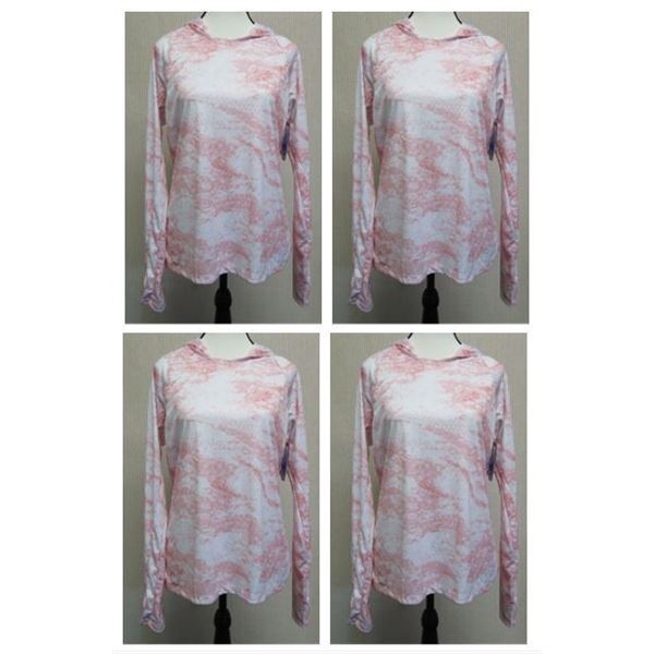 Qty 4 Women's Size XL Super Tidal Tiki Pink Long Sleeve Tee Hoodies