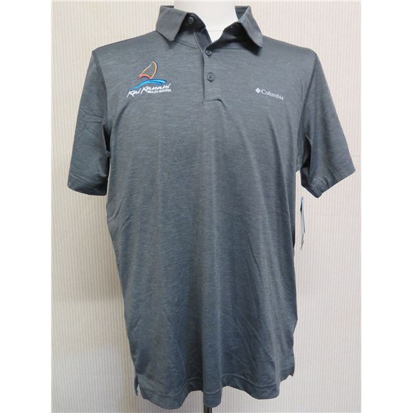 Men's Size XL Tech Trail Short Sleeve Grey Polo Shirt