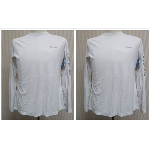 Qty 2 Women's Size XS Tidal Sun Deflector White Shirts SPF 50