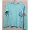 Image 2 : Qty 4 Youth Size L  PFG Gulf Stream Blue Shirts