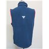 Image 3 : Men's Size L Harborside Zippered Fleece Vest, Blue w/ Red Trim
