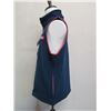 Image 2 : Men's Size XXL Harborside Zippered Fleece Vest, Blue w/ Red Trim