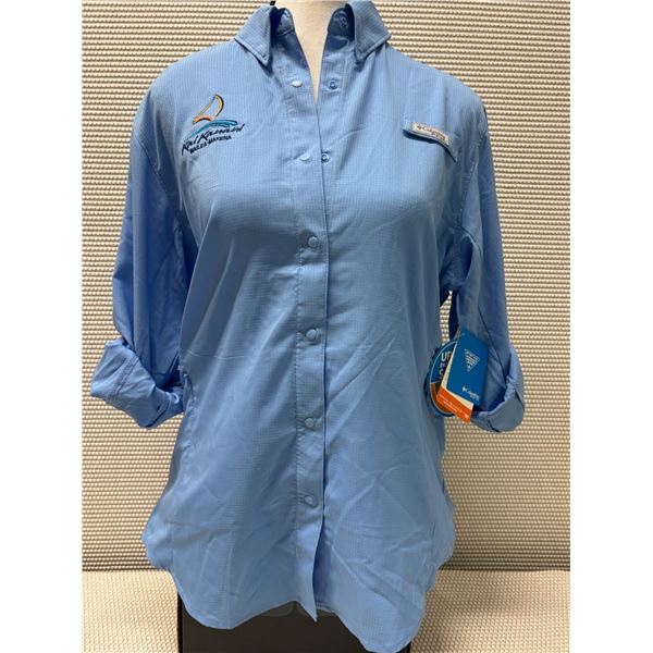 Women's Size M Lt. Blue Tamiami II Long Sleeve Shirt