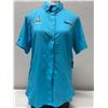 Image 1 : Women's Size XL Turquoise Blue Tamiami II Short Sleeve Shirt