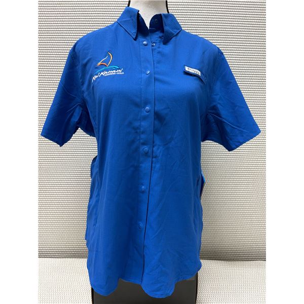 Women's Size XS Deep Blue Tamiami II Short Sleeve Shirt