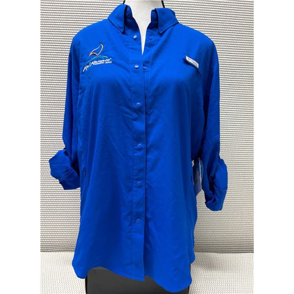 Women's Size XL Vivid Blue Tamiami II Long Sleeve Shirt