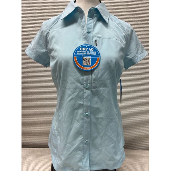 Women's Size XS Lt. Blue Silver Ridge Short Sleeve Shirt