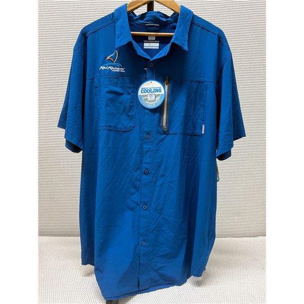 Men's Size XXL Deep Blue Royce Peak Short Sleeve Shirt