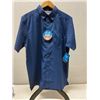 Image 1 : Men's Size S Navy Blue Slack Tide Short Sleeve Shirt