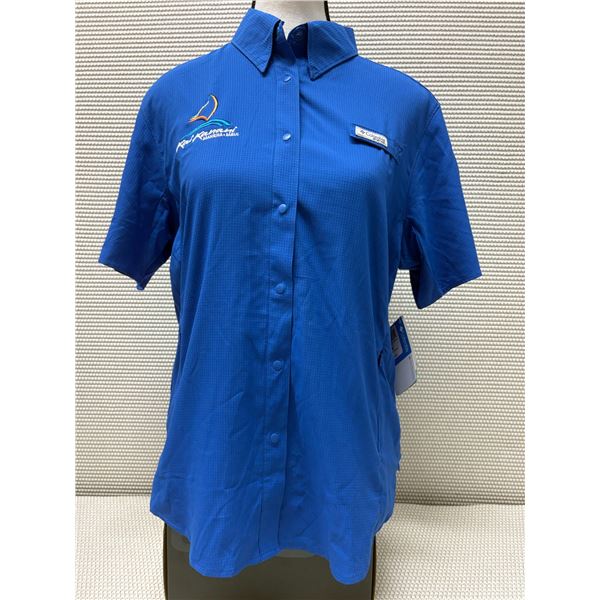 Women's Size M Blue Tamiami Short Sleeve Shirt