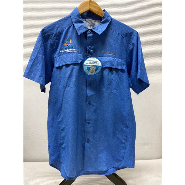 Men's Size S Bahama Blue Irico Short Sleeve Shirt