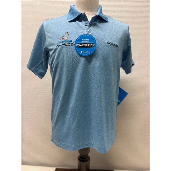 Men's Size S Light Blue New Utilizer Polo Shirt