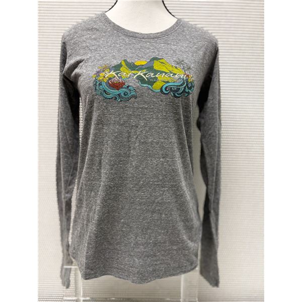 Women's Size XL Grey Mountain Long Sleeve Shirt